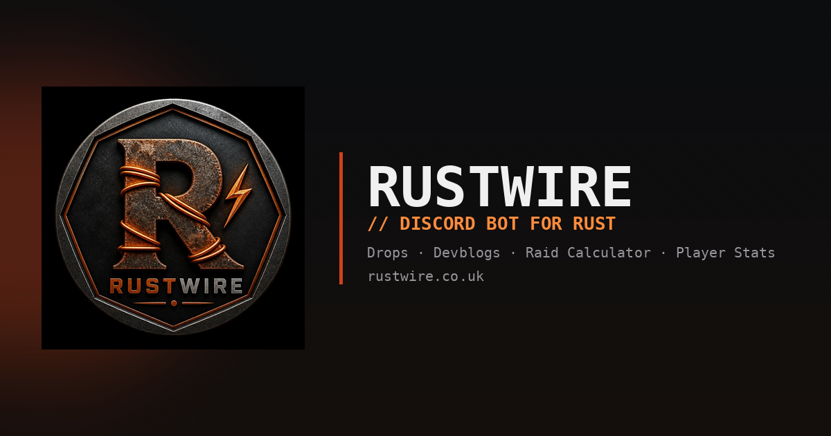 RustWire | Discord Bot for Rust Servers